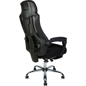 фото Офисное кресло norden 007 new h-051 black frame full black черный пластик / черная ткань / черная сетка