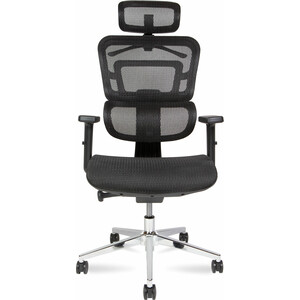 Офисное кресло NORDEN Ergo M A33 черный пластик / черная сетка / черная сетка