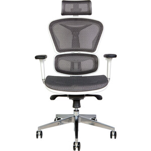 фото Офисное кресло norden hero white ys-0810h-t(e+e)w белый пластик / серая сетка