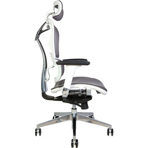 Офисное кресло NORDEN Hero white YS-0810H-T(E+E)W белый пластик / серая сетка