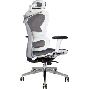 фото Офисное кресло norden hero white ys-0810h-t(e+e)w белый пластик / серая сетка