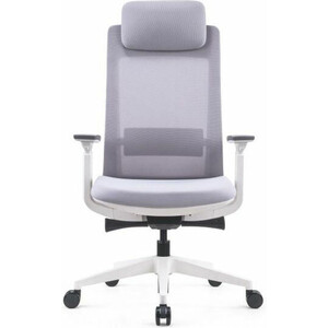 фото Офисное кресло norden oslo evl-002a серая сетка /серый пластик / база белая
