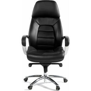 фото Офисное кресло norden porsche f181 black leather черная кожа/ алюминий крестовина