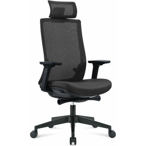 Офисное кресло NORDEN Ruby black CH-312A-B-BB черный пластик / черная сетка / черная ткань офисное кресло norden ruby black ch 312a b bb пластик черная сетка черная ткань