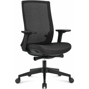 Офисное кресло NORDEN Ruby black LB CH-312B-B-BB черный пластик / черная сетка / черная ткань кресло офисное brabix fly mg 396w с подлокотниками пластик белый сетка оранжевое с рисунком tw 38 3 giraffe 532402