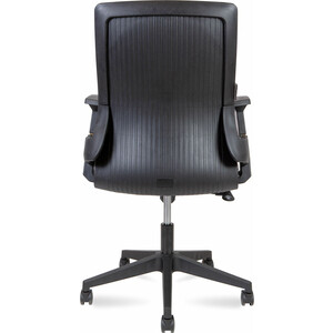 Офисное кресло NORDEN Terra LB A13-B-GB черный пластик / серая сетка / черная ткань
