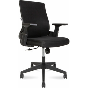 Офисное кресло NORDEN Terra LB A13-B-BB черный пластик / черная сетка / черная ткань офисное кресло norden бит lb 815b af03 t09 пластик темно серая сетка черная ткань