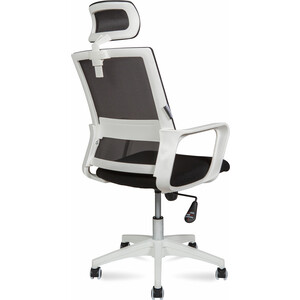 фото Офисное кресло norden бит 815aw-af02-t09 белый пластик / черная сетка / черная ткань