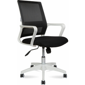 Офисное кресло NORDEN Бит LB 815BW-AF02-T09 белый пластик / черная сетка / черная ткань офисное кресло norden бит lb 815bw af02 t09 белый пластик черная сетка черная ткань