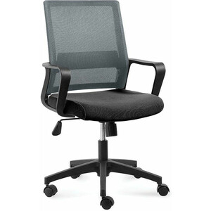 Офисное кресло NORDEN Бит LB 815B-AF03-T09 черный пластик / темно серая сетка / черная ткань кресло tetchair kiddy ткань сетка пластик бирюзовый