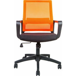 фото Офисное кресло norden бит lb 815b-af06-t09 черный пластик / оранжевая сетка / черная ткань