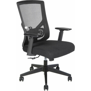 Офисное кресло NORDEN Гарда LB LA-035 black черный пластик / черная сетка / черная сидушка офисное кресло norden ruby ch 312a b bb пластик черная сетка черная ткань