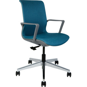 Офисное кресло NORDEN Некст 8002C-2SNH cian HY60214 синяя ткань / темно серый пластик офисное кресло norden бордо a1918 brown leather темно коричневая кожа алюминий крестовина