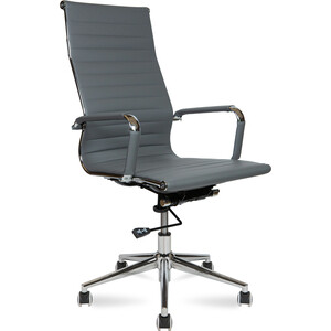 Офисное кресло NORDEN Техно H-100-45 хром / серая экокожа маятник шары техно квадрат 13 5 x 13 5 x 11 см