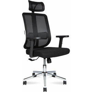 Офисное кресло NORDEN Tema Chrome 2D 216A-Chrome-2D-B-BB база хром / черный пластик / черная сетка / черная ткань мыльница подвесная сетка хром
