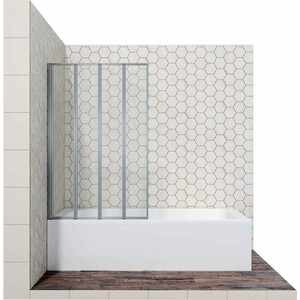 Шторка для ванны Ambassador Bath Screens 120х140 прозрачная, хром (16041112) шторка для ванны ambassador bath screens 120х140 прозрачная хром 16041112