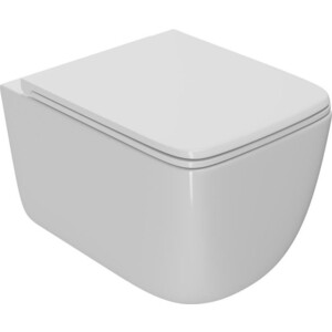 Унитаз подвесной безободковый Point Меркурий с сиденьем-микролифт, белый (PN41831) унитаз компакт norm wenkel угловой с сиденьем микролифт белый 9854b099 7200