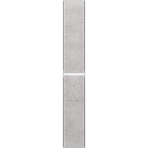 Пенал Dreja Slim 30х190 белый глянец/бетон (99.0505) пенал runo манхэттен 35х150 белый серый бетон 00 00001020