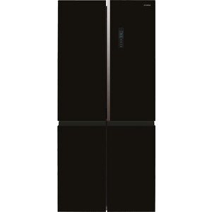 фото Холодильник hyundai cm5084fgbk черное стекло