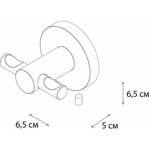 фото Крючок двойной fixsen hotel хром (fx-31005c)