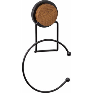 Полотенцедержатель Fixsen Magic Wood кольцо, черный/дерево (FX-46011) держатель для полотенец fixsen magic wood двойной