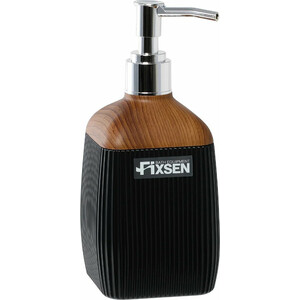 Дозатор жидкого мыла Fixsen Black Wood черный/дерево (FX-401-1) дозатор жидкого мыла fixsen white wood белый дерево fx 402 1