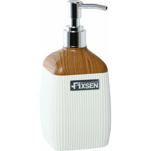 Дозатор жидкого мыла Fixsen White Wood белый/дерево (FX-402-1) дозатор настольный для жидкого мыла vidage курумы белый