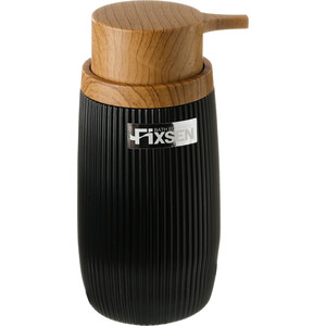 Дозатор жидкого мыла Fixsen Black Boom черный/дерево (FX-411-1)