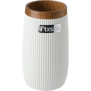 Стакан для ванной Fixsen White Boom белый/дерево (FX-412-3) стакан для ванной fixsen metra fx 11106