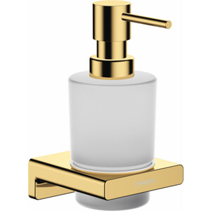 Дозатор для жидкого мыла Hansgrohe AddStoris 200 мл, полированное золото/матовое стекло (41745990) крючок hansgrohe addstoris полированное золото 41742990