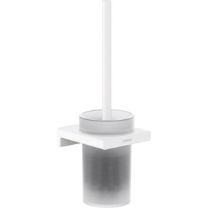 Ершик для унитаза Hansgrohe AddStoris матовый белый/матовое стекло (41752700) ершик для туалета kaiser