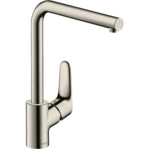 Смеситель для кухни Hansgrohe Focus M41 нержавеющая сталь (31827800) смеситель для кухни hansgrohe focus нержавеющая сталь 31817800