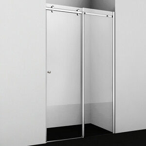 Душевая дверь Wasserkraft Vils 56R 110х200 прозрачная, хром (56R13) термостат для ванны wasserkraft berkel хром 4811 thermo