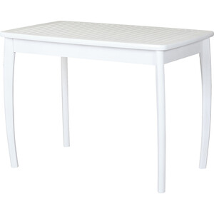 Мебелик Стол обеденный Массив-решетка снег наружный обеденный стол прямоугольный 180x90x75 см тик