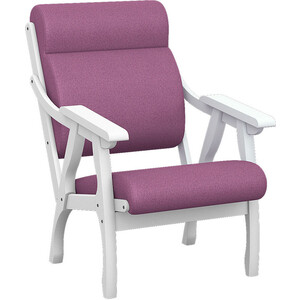 Кресло Мебелик Вега 10 ткань пурпурный, каркас снег скамья для прихожей мебелик с подлокотниками массив каркас лак п0005675