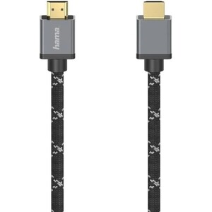 Кабель HDMI HAMA H-205238 HDMI (m)/HDMI (m) 1м. позолоч.конт. черный/серый