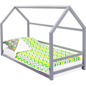 Кровать Бельмарко Монтессори Svogen графит домик сачок для занятий по методике монтессори