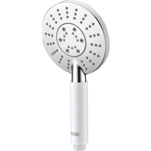 Ручной душ Wasserkraft 3-функциональная, белый/хром (A058) ручной душ wasserkraft 3 функциональная никель a120