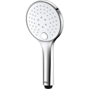 Ручной душ Wasserkraft 3-функциональная, белый/хром (A061) шторка для ванны wasserkraft main 80х140 прозрачная хром 41s02 80