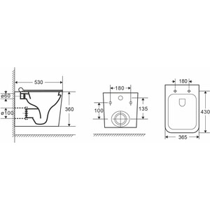 фото Комплект унитаза point ника с инсталляцией oli pneumatic, белой клавишей karisma, сиденье-микролифт, белый (879235pka01+pn41081)