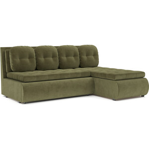 Угловой диван Mebel Ars Кормак (Cabrio 29 - зеленый) диван угловой мебелико венеция микровельвет зеленый левый