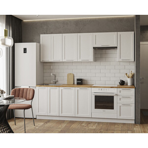 Кухня Mebel Ars Долан акация белая ламинат акация белая 33 класс толщина 8 мм 2 153 м²