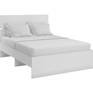 Кровати двуспальная Комфорт - S Агата 1400 М9 / Белый стол угловой комфорт s агата м16 белый