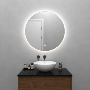Безрамное зеркало с нейтральной подсветкой Genglass Rauntel NF LED M GGL-03-M-4000-2 зеркало genglass rauntel white m ggm 03 3 1