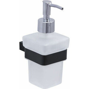 Дозатор для жидкого мыла Allen Brau Infinity белый/черный матовый (6.21006-31) дозатор для антисептика локтевой 1 л с держателем белый