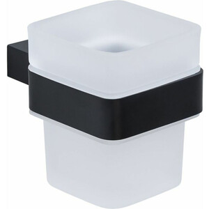 Стакан для ванной Allen Brau Infinity белый/черный матовый (6.21002-31) полотенцедержатель 60 см allen brau infinity 6 21013 31