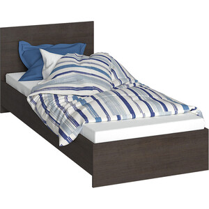 Односпальная кровать Woodville Адайн 80х200 венге / венге мягкая интерьерная кровать амели 1800 п м экокожа венге