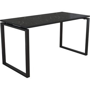фото Олмеко стол компьютерный ''янтарь'' 55.08-01 (мрамор черный / металл черный)