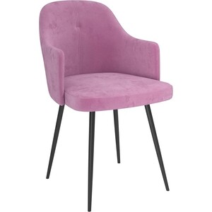 ОЛМЕКО Стул ''Аданте'' Т /(велюр тенерифе розовый / металл черный) олмеко стул белла велюр тенерифе розовый металл белый