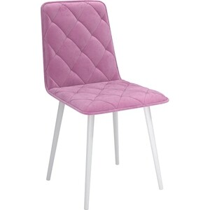 ОЛМЕКО Стул ''Антика'' /(велюр тенерифе розовый металл белый) олмеко стул антика велюр тенерифе розовый металл белый